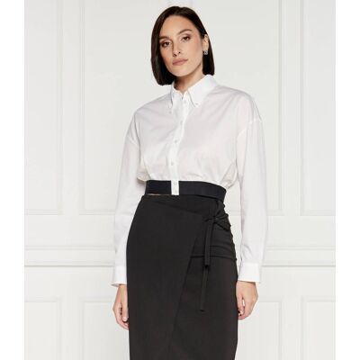 HUGO Koszula Evesia Cropped Fit biały 42 HUGO Koszula Evesia Cropped Fit biały 42