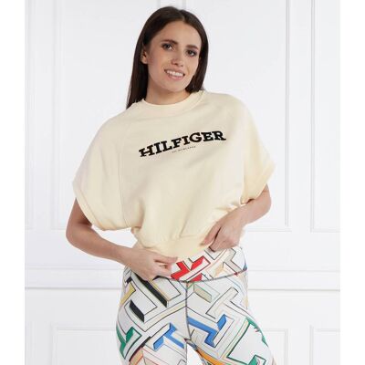 Tommy Hilfiger Bluza Oversize fit beżowy XS Tommy Hilfiger Bluza Oversize fit beżowy XS