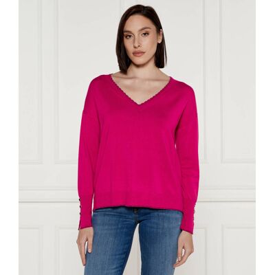 Liu Jo Sweter Regular Fit fuksja M Liu Jo Sweter Regular Fit fuksja M
