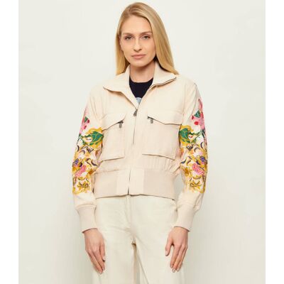 Desigual Kurtka bomber Mozart Regular Fit z dodatkiem lnu beżowy S Desigual Kurtka bomber Mozart Regular Fit z dodatkiem lnu beżowy S