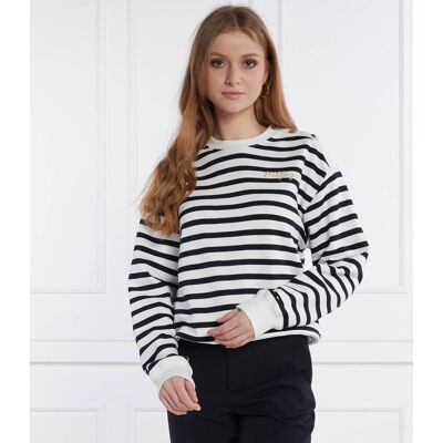 Tommy Hilfiger Bluza GOLD BUTTON Regular Fit biały S Tommy Hilfiger Bluza GOLD BUTTON Regular Fit biały S