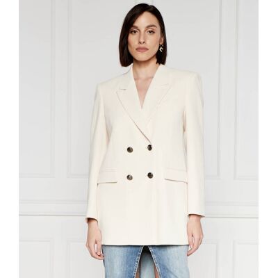 Elisabetta Franchi Marynarka Regular Fit ecru 40 Elisabetta Franchi Marynarka Regular Fit ecru 40