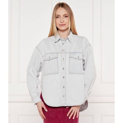 One Teaspoon Jeansowa koszula Smiley Daria Relaxed fit błękitny L One Teaspoon Jeansowa koszula Smiley Daria Relaxed fit błękitny L