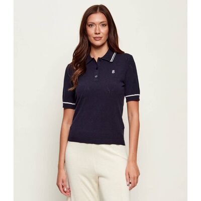 Bogner Polo MANDY Slim Fit granatowy 40 Bogner Polo MANDY Slim Fit granatowy 40