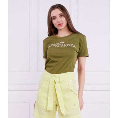 Aeronautica Militare T-shirt Regular Fit khaki S Aeronautica Militare T-shirt Regular Fit khaki S