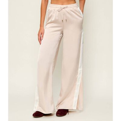 Liu Jo Sport Satynowe spodnie Relaxed fit pudrowy róż M Liu Jo Sport Satynowe spodnie Relaxed fit pudrowy róż M