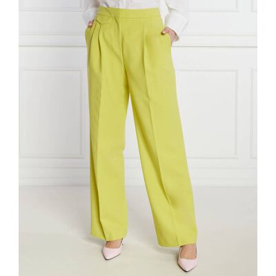 HUGO Spodnie Helepher Loose fit limonkowy 34 HUGO Spodnie Helepher Loose fit limonkowy 34
