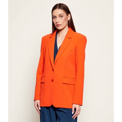 Patrizia Pepe Marynarka Straight fit pomarańczowy 40 Patrizia Pepe Marynarka Straight fit pomarańczowy 40