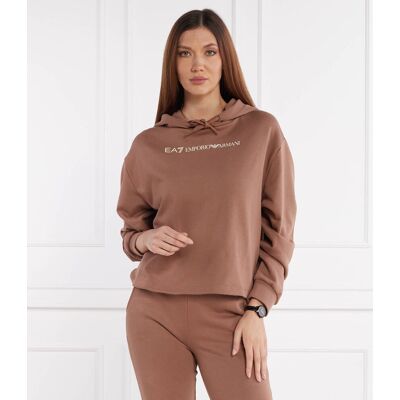 EA7 Bluza Regular Fit brązowy S EA7 Bluza Regular Fit brązowy S