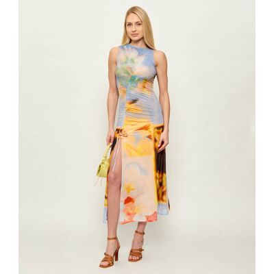Desigual Tiulowa sukienka JADE multikolor L Desigual Tiulowa sukienka JADE multikolor L
