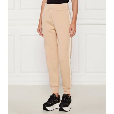 Guess Spodnie dresowe NEW VICTOIRE Regular Fit beżowy XS Guess Spodnie dresowe NEW VICTOIRE Regular Fit beżowy XS
