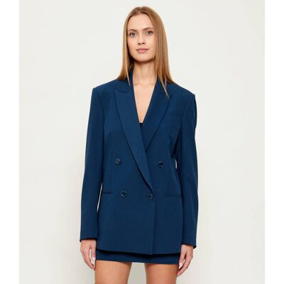 Patrizia Pepe Marynarka ESSENTIAL Oversize fit indygo 38 Patrizia Pepe Marynarka ESSENTIAL Oversize fit indygo 38