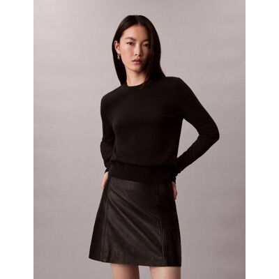 Calvin Klein Sweter Regular Fit z dodatkiem wełny czarny M Calvin Klein Sweter Regular Fit z dodatkiem wełny czarny M