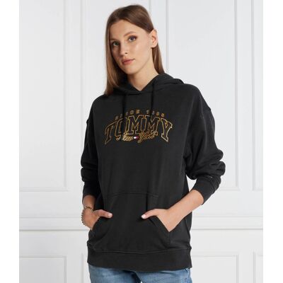Tommy Jeans Bluza LUXE VARSITY Relaxed fit czarny S Tommy Jeans Bluza LUXE VARSITY Relaxed fit czarny S