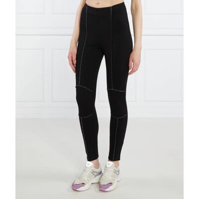 Karl Lagerfeld Legginsy punto Slim Fit czarny XS Karl Lagerfeld Legginsy punto Slim Fit czarny XS