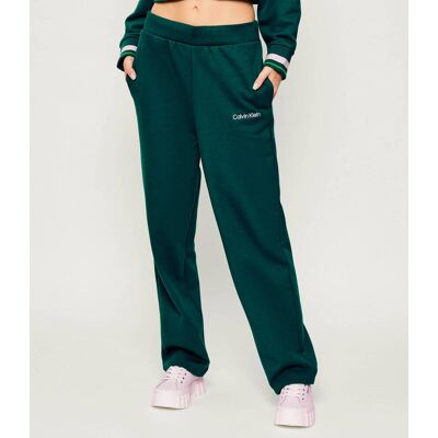 Calvin Klein Performance Spodnie dresowe Loose fit butelkowa zieleń L Calvin Klein Performance Spodnie dresowe Loose fit butelkowa zieleń L