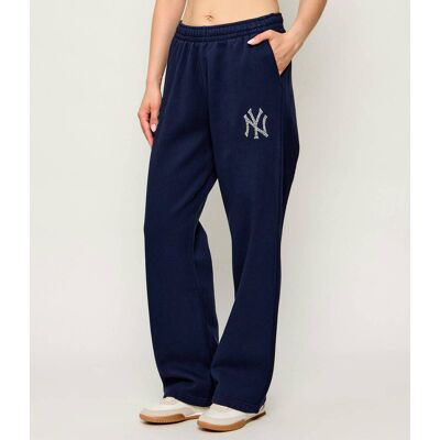 Sporty&Rich; Spodnie dresowe Yankees Krystal Relaxed fit granatowy XS Sporty&Rich; Spodnie dresowe Yankees Krystal Relaxed fit granatowy XS
