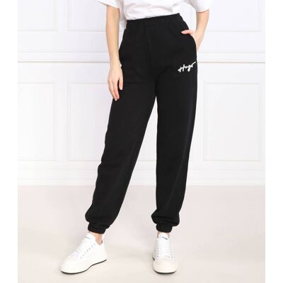 HUGO Spodnie dresowe Njola Regular Fit czarny XXL HUGO Spodnie dresowe Njola Regular Fit czarny XXL