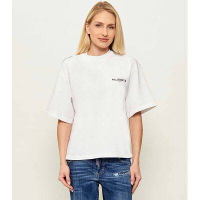 AllSaints T-shirt SWOOP AMELIE Oversize fit biały L AllSaints T-shirt SWOOP AMELIE Oversize fit biały L