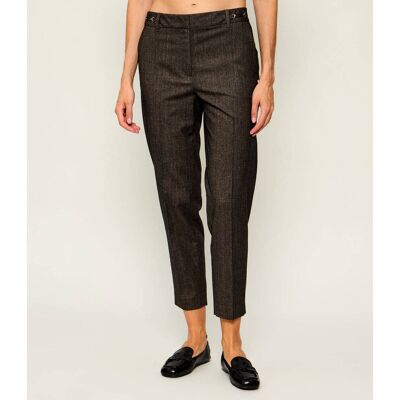 Marc Cain Spodnie cygaretki Fordon Regular Fit brązowy 34 Marc Cain Spodnie cygaretki Fordon Regular Fit brązowy 34