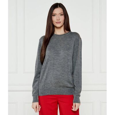 Polo Ralph Lauren Wełniany sweter Loose fit szary L Polo Ralph Lauren Wełniany sweter Loose fit szary L