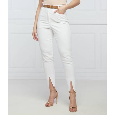 RIANI Spodnie cygaretki Straight fit high waist biały 34 RIANI Spodnie cygaretki Straight fit high waist biały 34