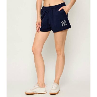Sporty&Rich; Szorty Yankees Krystal Regular Fit granatowy XS Sporty&Rich; Szorty Yankees Krystal Regular Fit granatowy XS