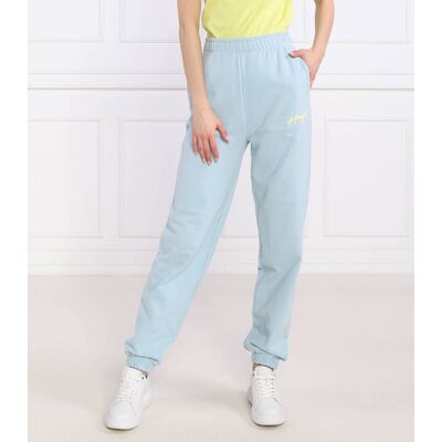 HUGO Spodnie dresowe Njola Regular Fit błękitny M HUGO Spodnie dresowe Njola Regular Fit błękitny M