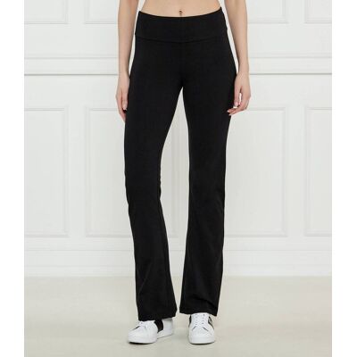 EA7 Legginsy flare fit czarny S EA7 Legginsy flare fit czarny S