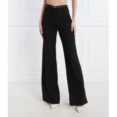 Elisabetta Franchi Spodnie z paskiem Loose fit czarny 40 Elisabetta Franchi Spodnie z paskiem Loose fit czarny 40