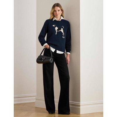 Polo Ralph Lauren LAUREN RALPH LAUREN Sweter Loose fit granatowy XL Polo Ralph Lauren LAUREN RALPH LAUREN Sweter Loose fit granatowy XL