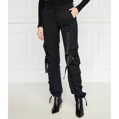 DONDUP - made in Italy Spodnie Loose fit czarny 38 DONDUP - made in Italy Spodnie Loose fit czarny 38