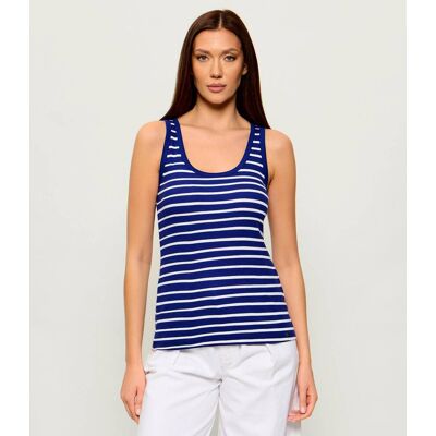 Marc Cain Top Slim Fit granatowy 40 Marc Cain Top Slim Fit granatowy 40