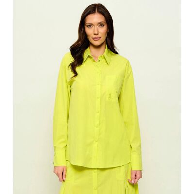 Patrizia Pepe Koszula Relaxed fit limonkowy 36 Patrizia Pepe Koszula Relaxed fit limonkowy 36