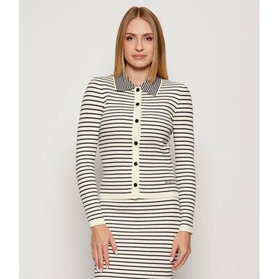 Desigual Kardigan Slim Fit kremowy M Desigual Kardigan Slim Fit kremowy M