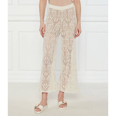 Liu Jo Spodnie flare fit beżowy XS Liu Jo Spodnie flare fit beżowy XS