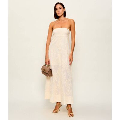 Liu Jo Jeans Sukienka beżowy 38 Liu Jo Jeans Sukienka beżowy 38