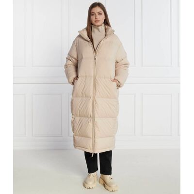 Calvin Klein Puchowy płaszcz kremowy XL Calvin Klein Puchowy płaszcz kremowy XL