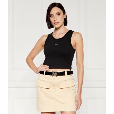 Karl Lagerfeld Top Essential Cropped Fit czarny L Karl Lagerfeld Top Essential Cropped Fit czarny L