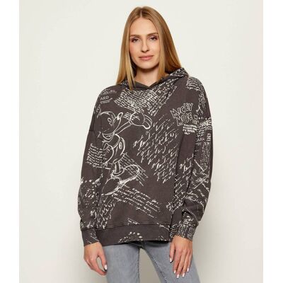 Desigual Bluza LETTERS MICKEY Desigual x Disney Relaxed fit szary L Desigual Bluza LETTERS MICKEY Desigual x Disney Relaxed fit szary L