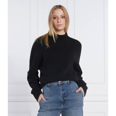 Twinset Actitude Sweter Regular Fit z dodatkiem wełny czarny S Twinset Actitude Sweter Regular Fit z dodatkiem wełny czarny S