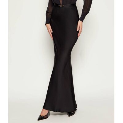 Elisabetta Franchi Satynowa spódnica czarny 40 Elisabetta Franchi Satynowa spódnica czarny 40