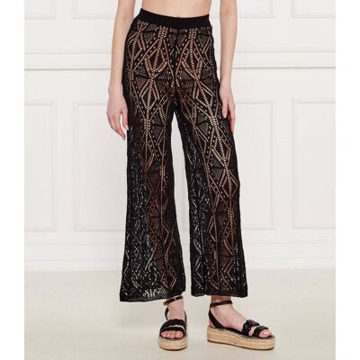 Liu Jo Spodnie flare fit czarny S Liu Jo Spodnie flare fit czarny S