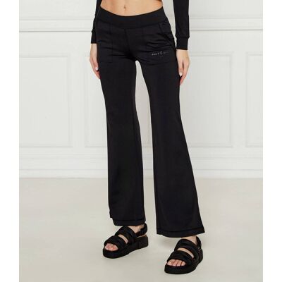Juicy Couture Spodnie dresowe FARAH flare fit low rise czarny M Juicy Couture Spodnie dresowe FARAH flare fit low rise czarny M