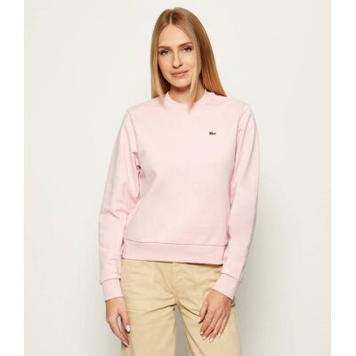 Lacoste Bluza Relaxed fit pudrowy róż 40 Lacoste Bluza Relaxed fit pudrowy róż 40