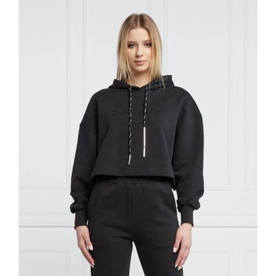 DONDUP - made in Italy Bluza Cropped Fit czarny S DONDUP - made in Italy Bluza Cropped Fit czarny S