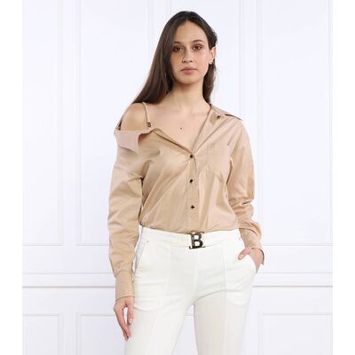 BluGirl Blumarine Koszula Regular Fit camel 42 BluGirl Blumarine Koszula Regular Fit camel 42
