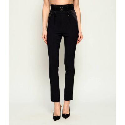Elisabetta Franchi Spodnie Slim Fit czarny 36 Elisabetta Franchi Spodnie Slim Fit czarny 36