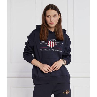 Gant Bluza Regular Fit granatowy XS Gant Bluza Regular Fit granatowy XS
