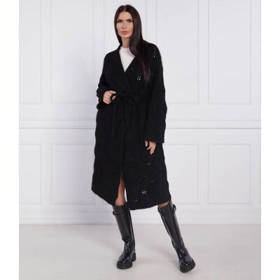 Silvian Heach Kardigan Regular Fit z dodatkiem wełny czarny XS Silvian Heach Kardigan Regular Fit z dodatkiem wełny czarny XS